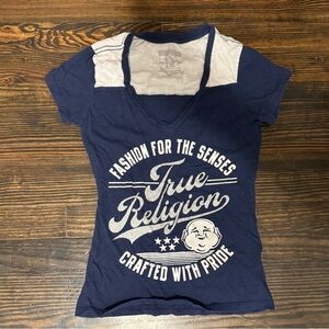 True Religion Dark Blue Graphic Tee